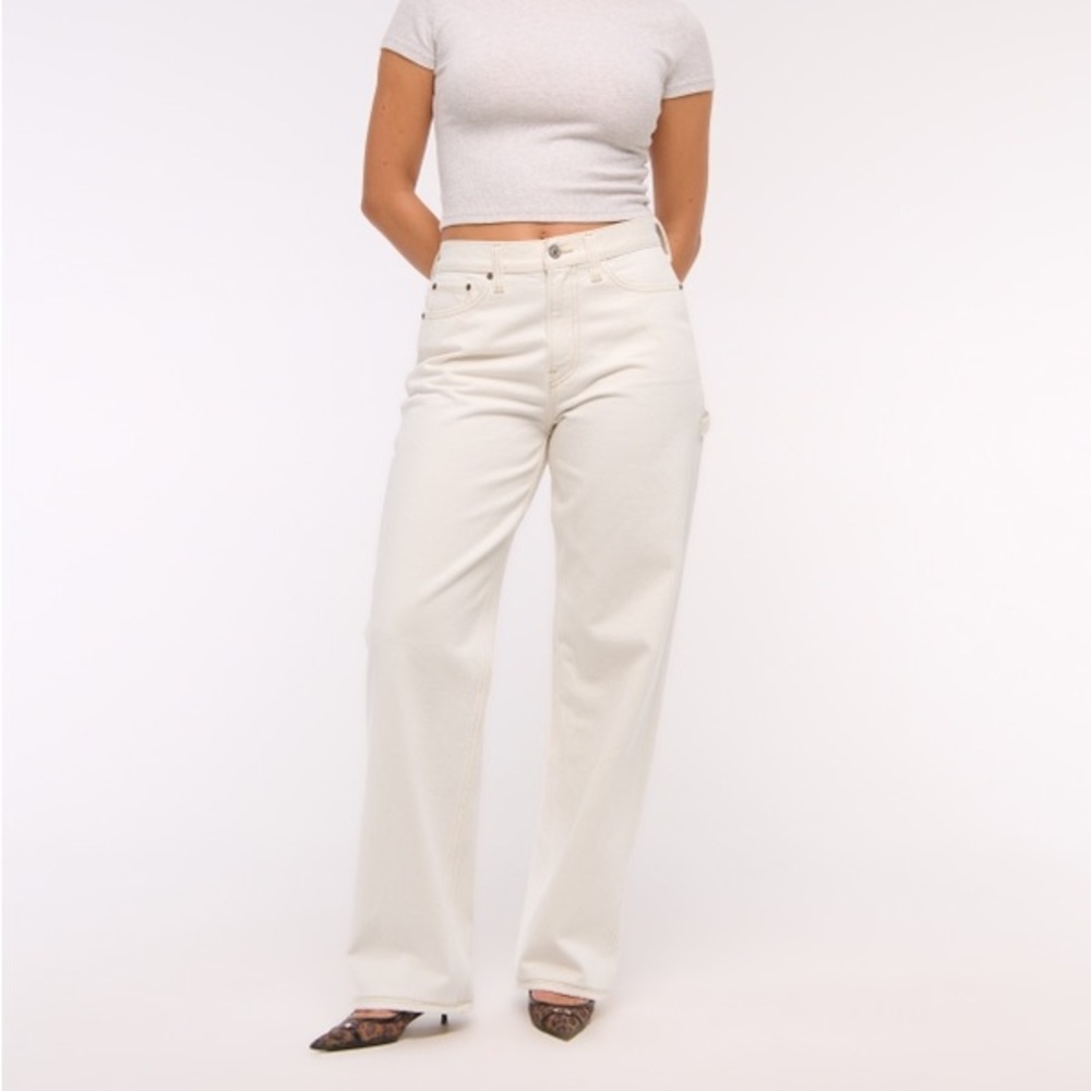 Abercrombie curve love mid-rise carpenter jeans